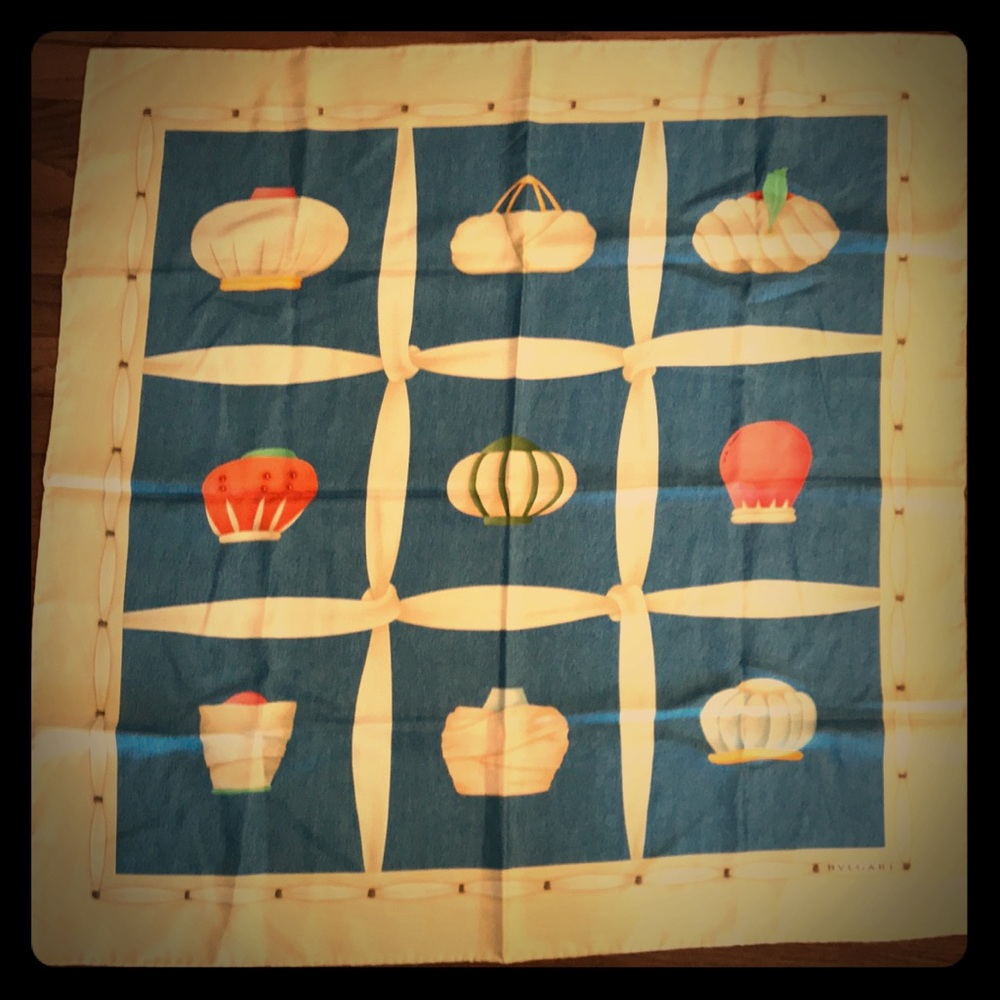 Bvlgari silk scarf